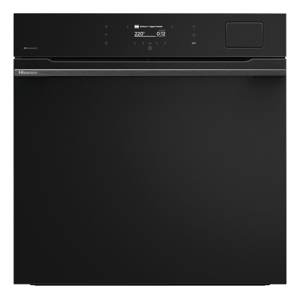 Hisense BAS6PH8BUKWF Hi8 BlackLine Pyrolytic Steam Add Pro Single Oven – BLACK