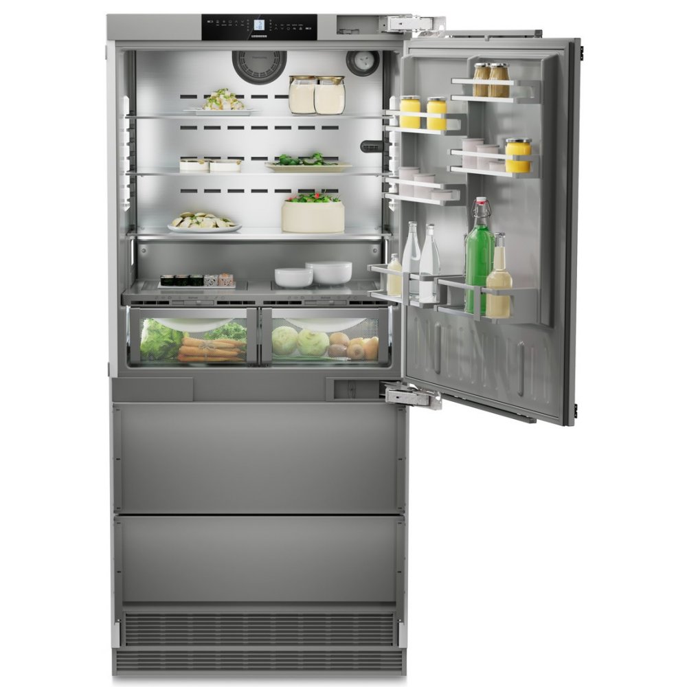 Liebherr ECBNE8870 91cm Premium Plus Biofresh Frost Free Integrated Fridge Freezer With Ice Maker Right Hinged