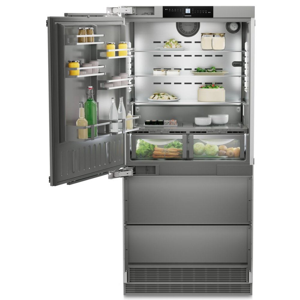 Liebherr ECBNE8871 91cm Premium Plus Biofresh Frost Free Integrated Fridge Freezer With Ice Maker Left Hinged