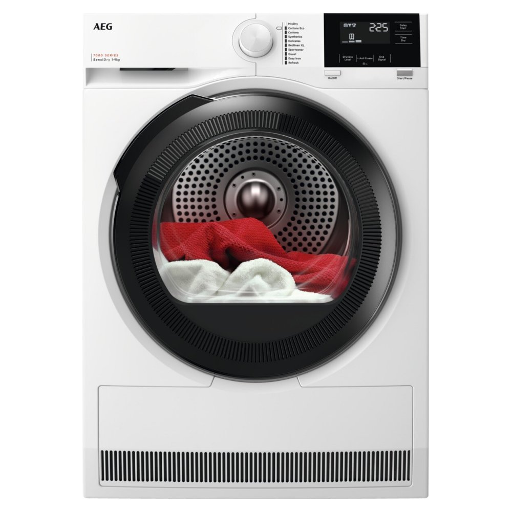 AEG TR719A4B 9kg Series 7000 Heat Pump Condenser Dryer – WHITE