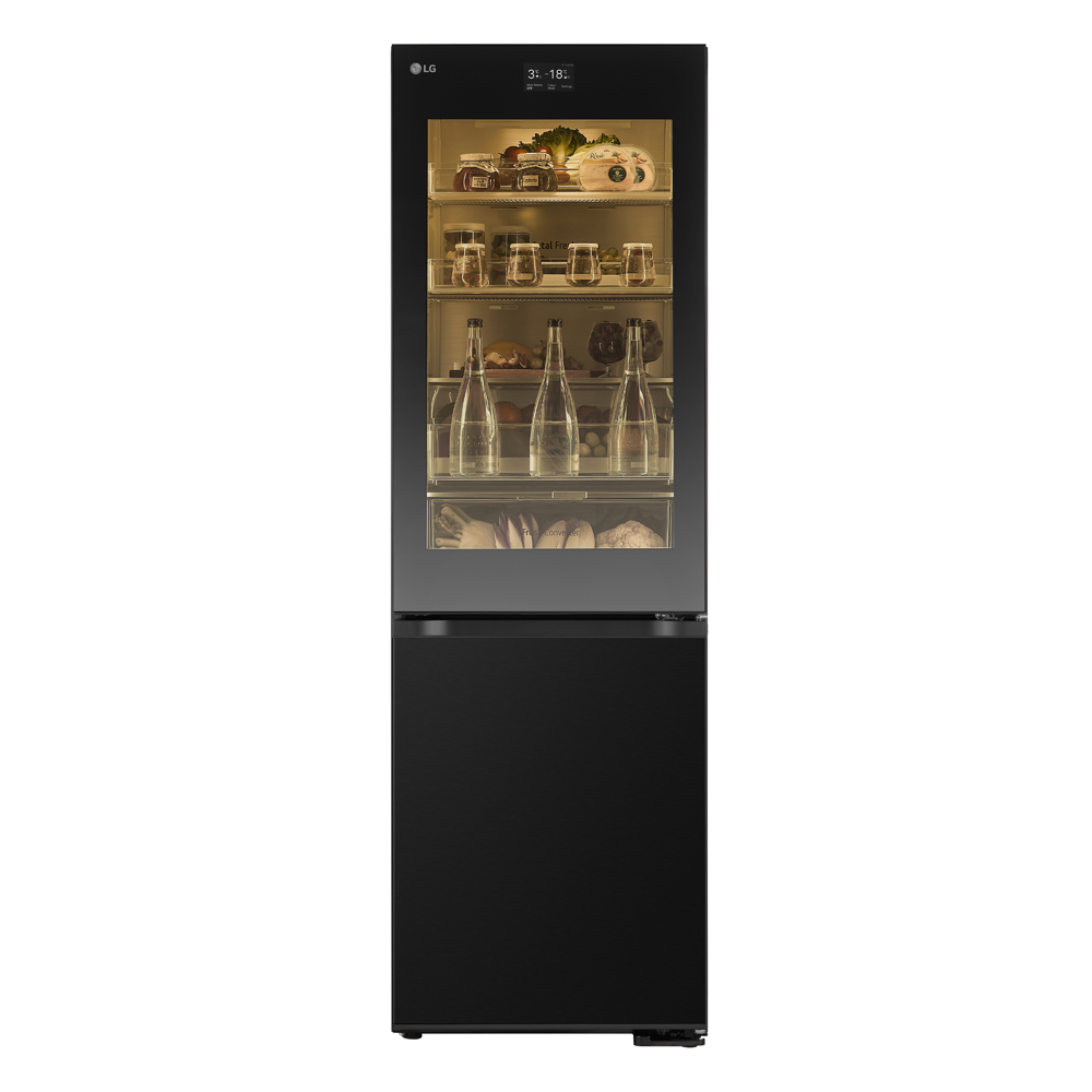 LG GBG7190CEV 60cm Instaview Frost Free Fridge Freezer – BLACK STEEL