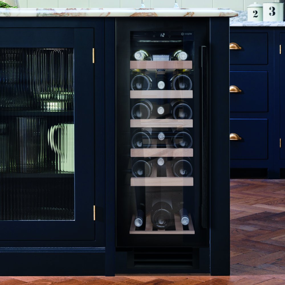 Caple WI3126BG 30cm Undercounter Wine Cooler - BLACK