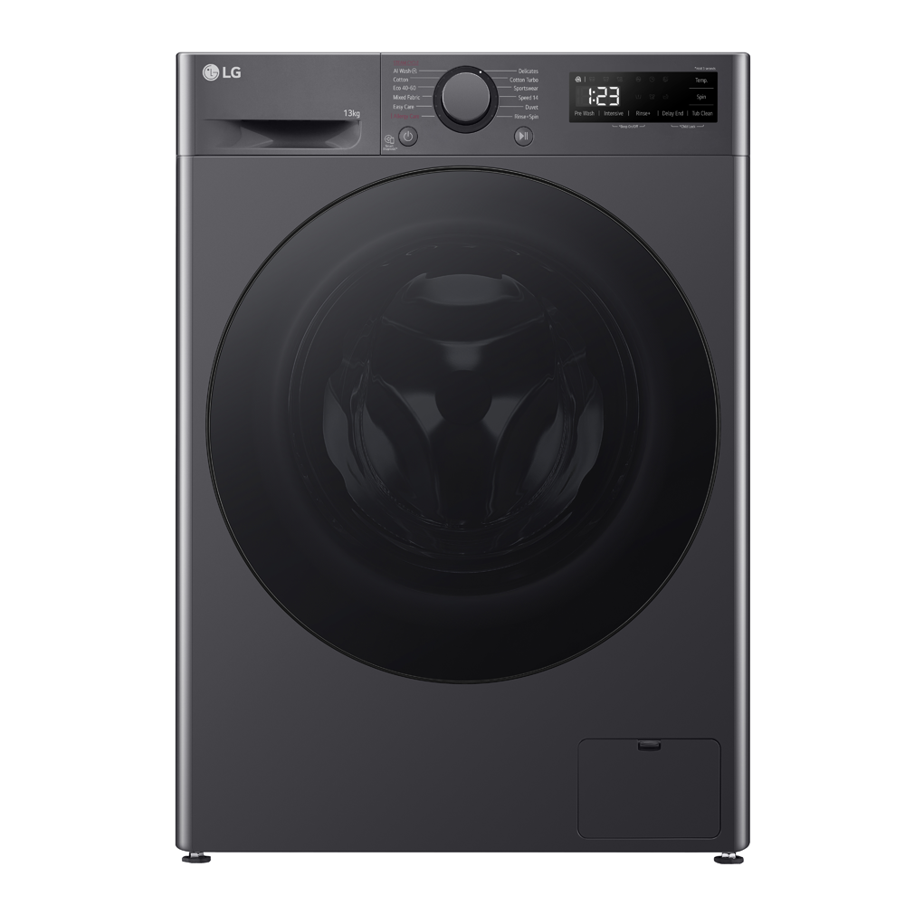 LG F4Y513GBLN1 13kg TurboWash Steam Washing Machine - SLATE GREY