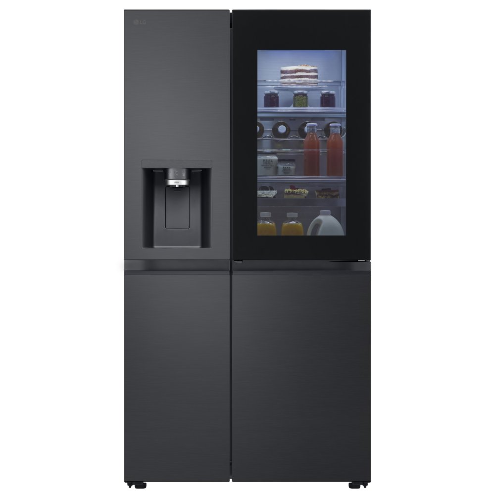 LG GSXE90EVAD Door In Door Instaview American Fridge Freezer With Ice & Water - BLACK STEEL