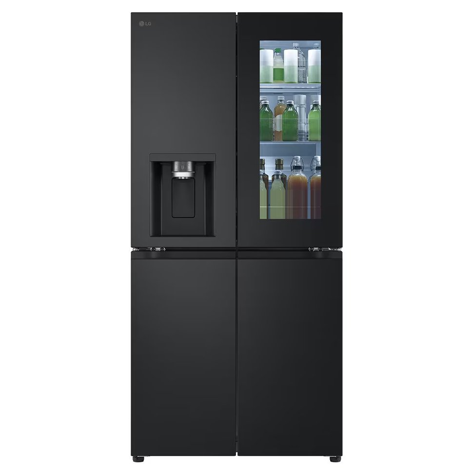 LG GMG860EPBE Slim Instaview French Style Fridge Freezer With Ice & Water – BLACK STEEL