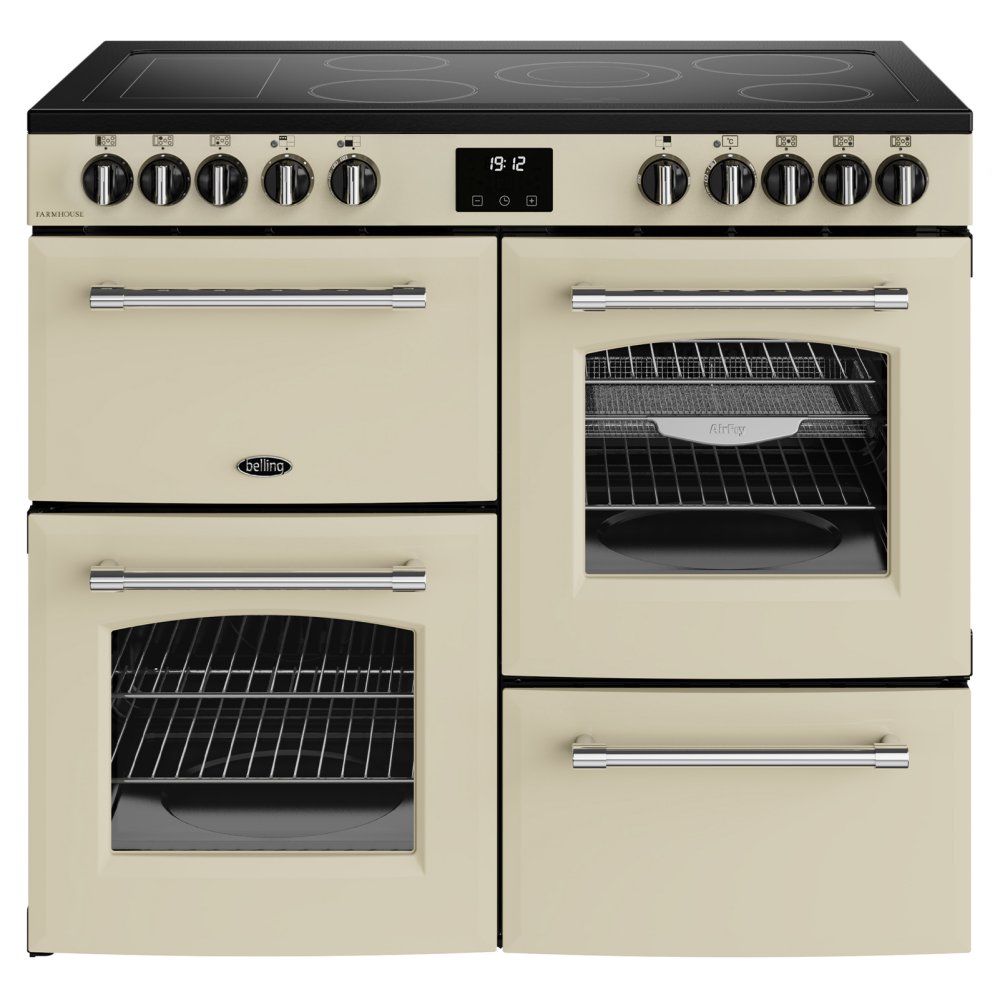 Belling BEL RCA FARMHOUSE 100E CRM 11827 100cm Ceramic Range Cooker - CREAM