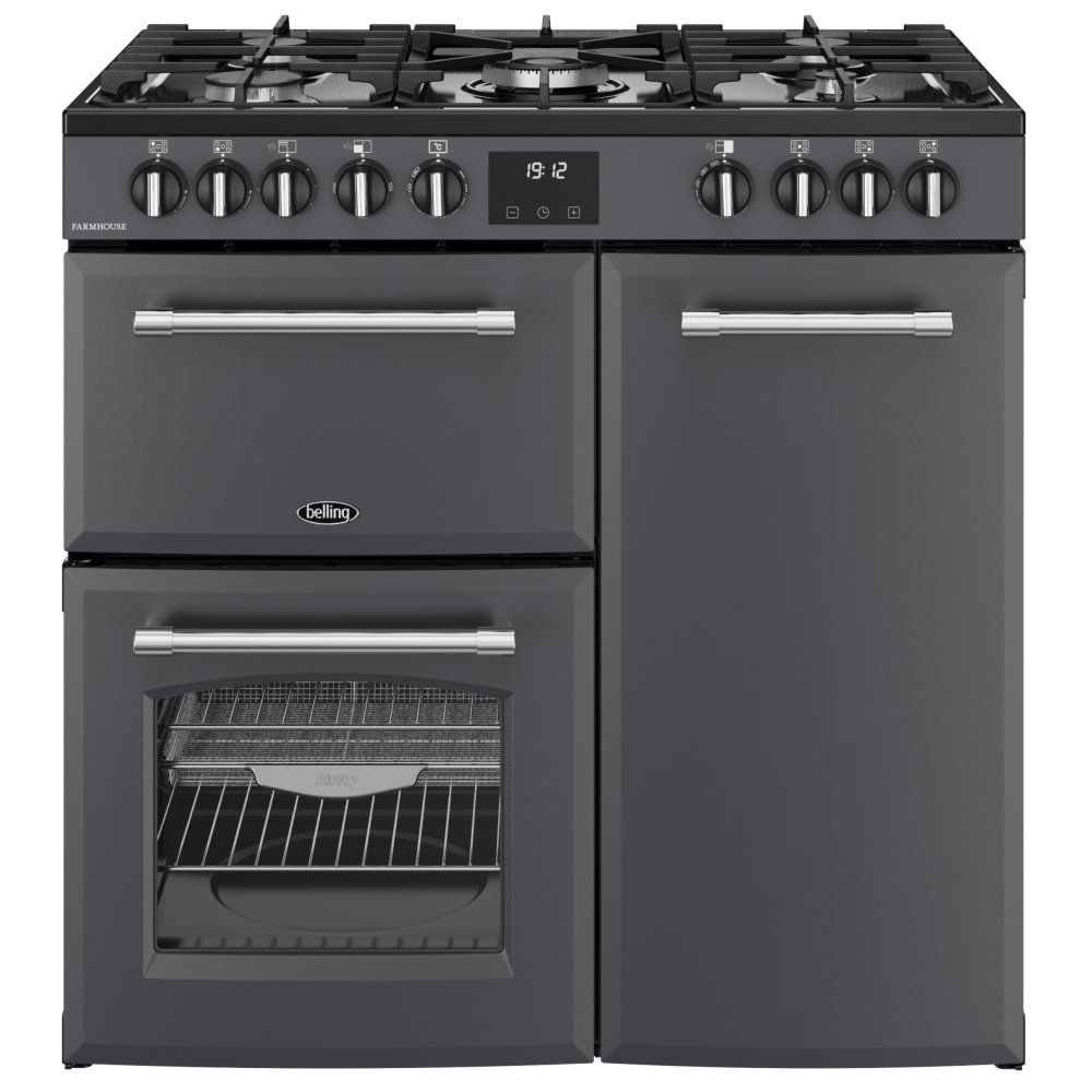Belling BEL RCA FARMHOUSE 90DF ANT 11819 90cm Dual Fuel Range Cooker - ANTHRACITE