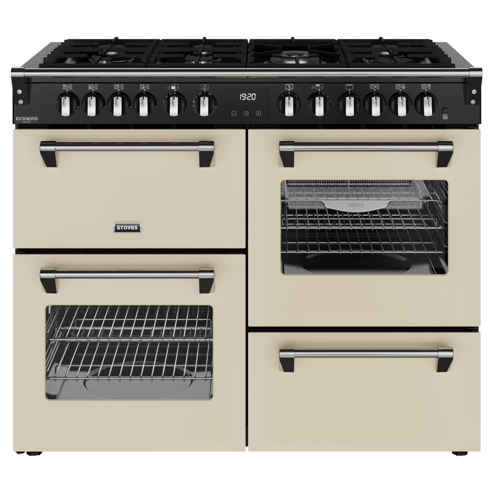 Stoves ST DX RCA RICH 110DF CRM 11877 Richmond DX 110cm Dual Fuel Range Cooker – CREAM