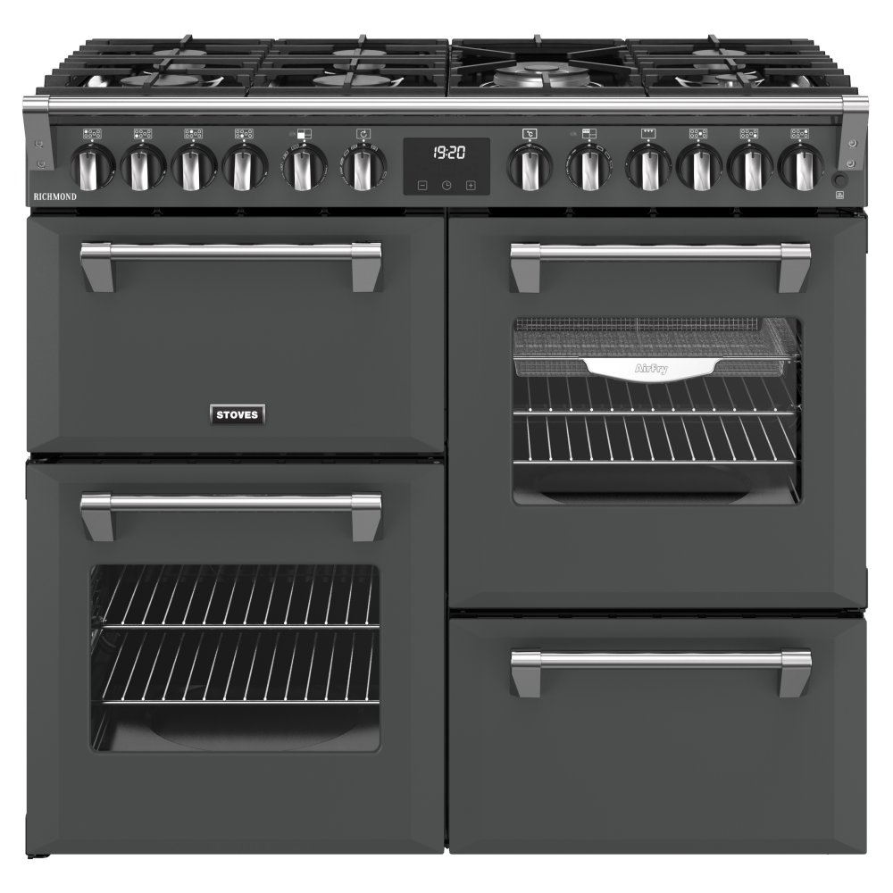 Stoves ST RCA RICH 100DF ANT 11855 Richmond 100cm Dual Fuel Range Cooker - ANTHRACITE