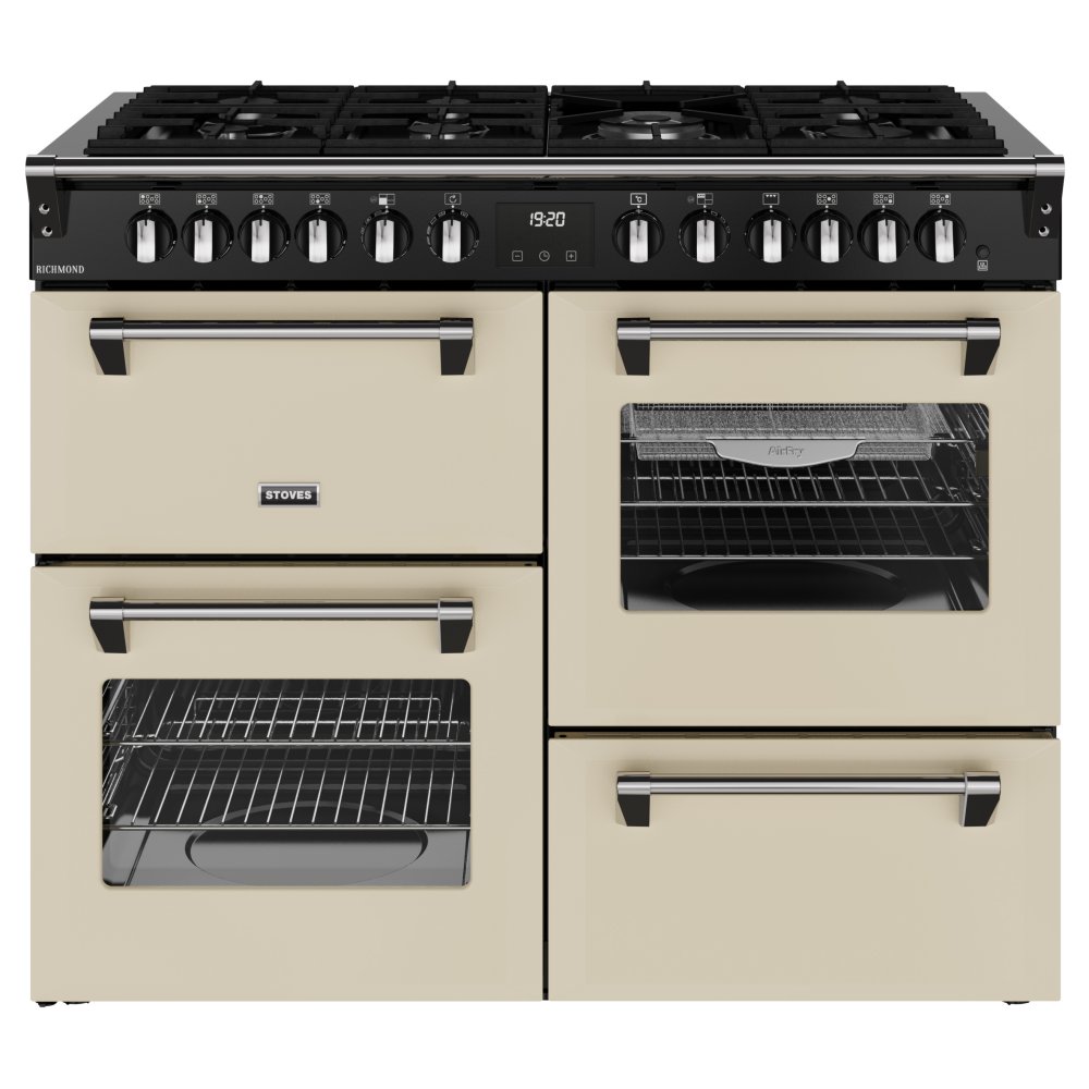 Stoves ST RCA RICH 110DF CRM 11863 Richmond 110cm Dual Fuel Range Cooker – CREAM