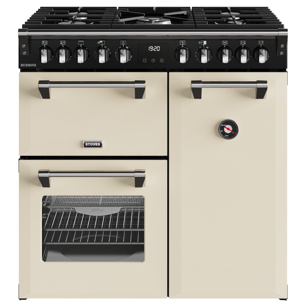 Stoves ST RCA RICH 90DF CRM 11851 Richmond 90cm Dual Fuel Range Cooker – CREAM