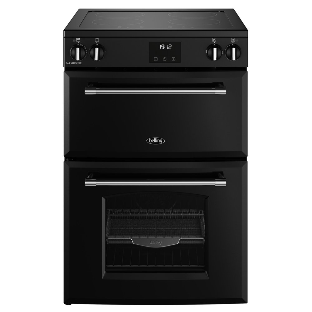 Belling BEL MRA FARMHOUSE 60EI BLK 11815 60cm Induction Mini Range Cooker - BLACK