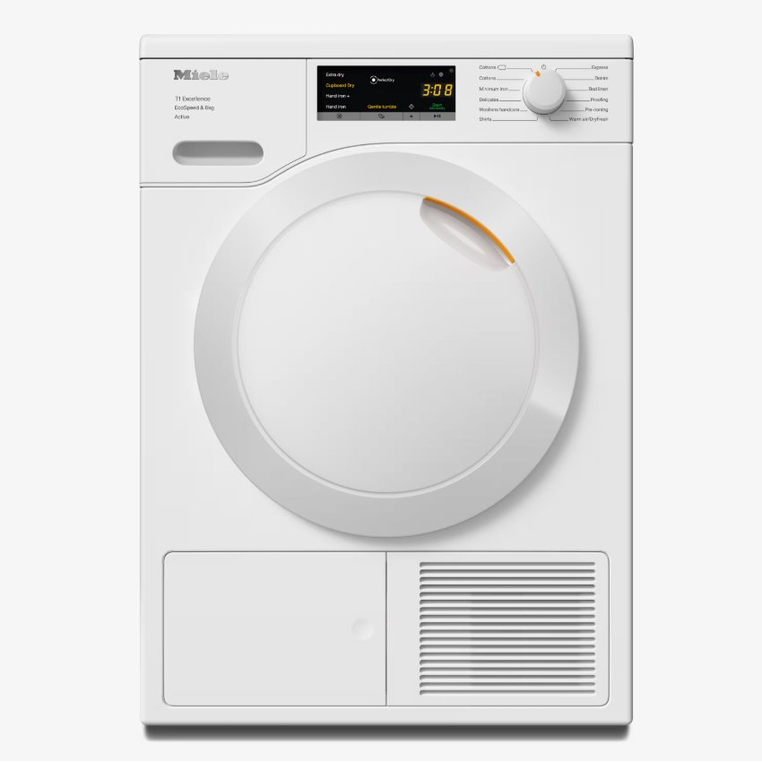 Miele TEA525WP 8kg Heat Pump Condenser Tumble Dryer - WHITE
