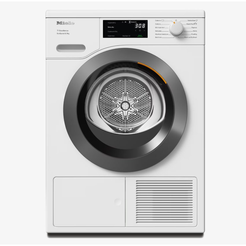 Miele TED645WP 9kg Heat Pump Condenser Tumble Dryer - WHITE