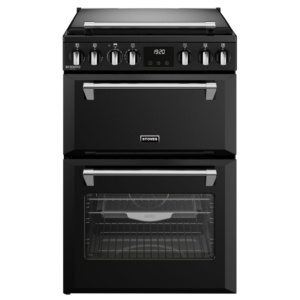Stoves ST DX MRA RICH 60DF BLK 60cm Dual Fuel Mini Range Cooker 11844 - BLACK