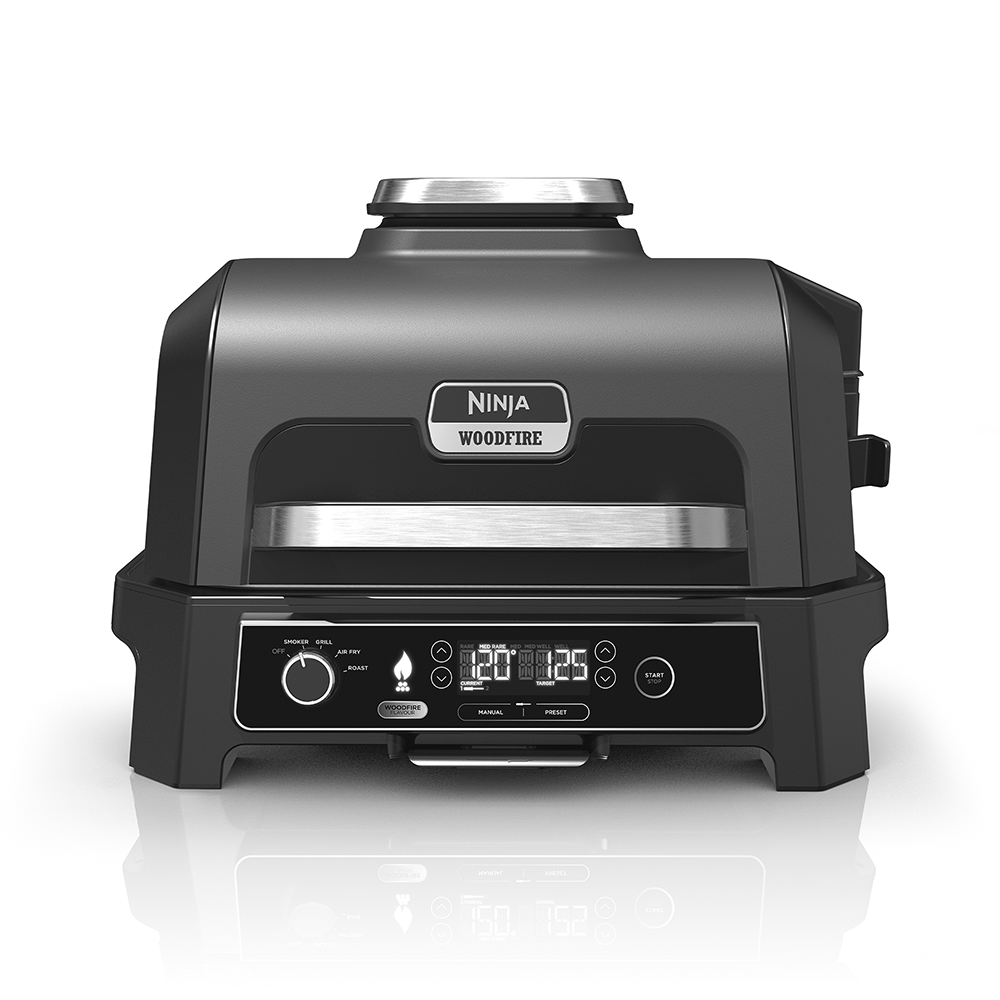 Ninja OG850UK Ninja Woodfire Pro XL Electric BBQ Grill & Smoker with Smart Cook System - GREY