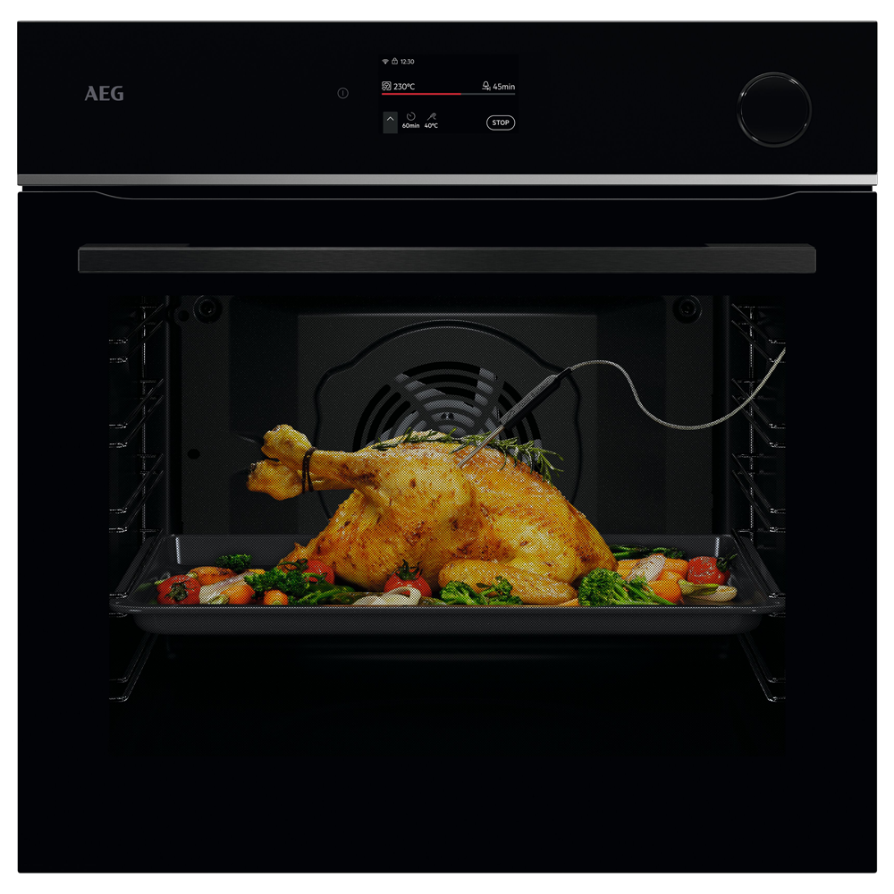 AEG TR7PB731SB Series 7000 Pyrolytic SteamCrisp Multifunction Single Oven – BLACK