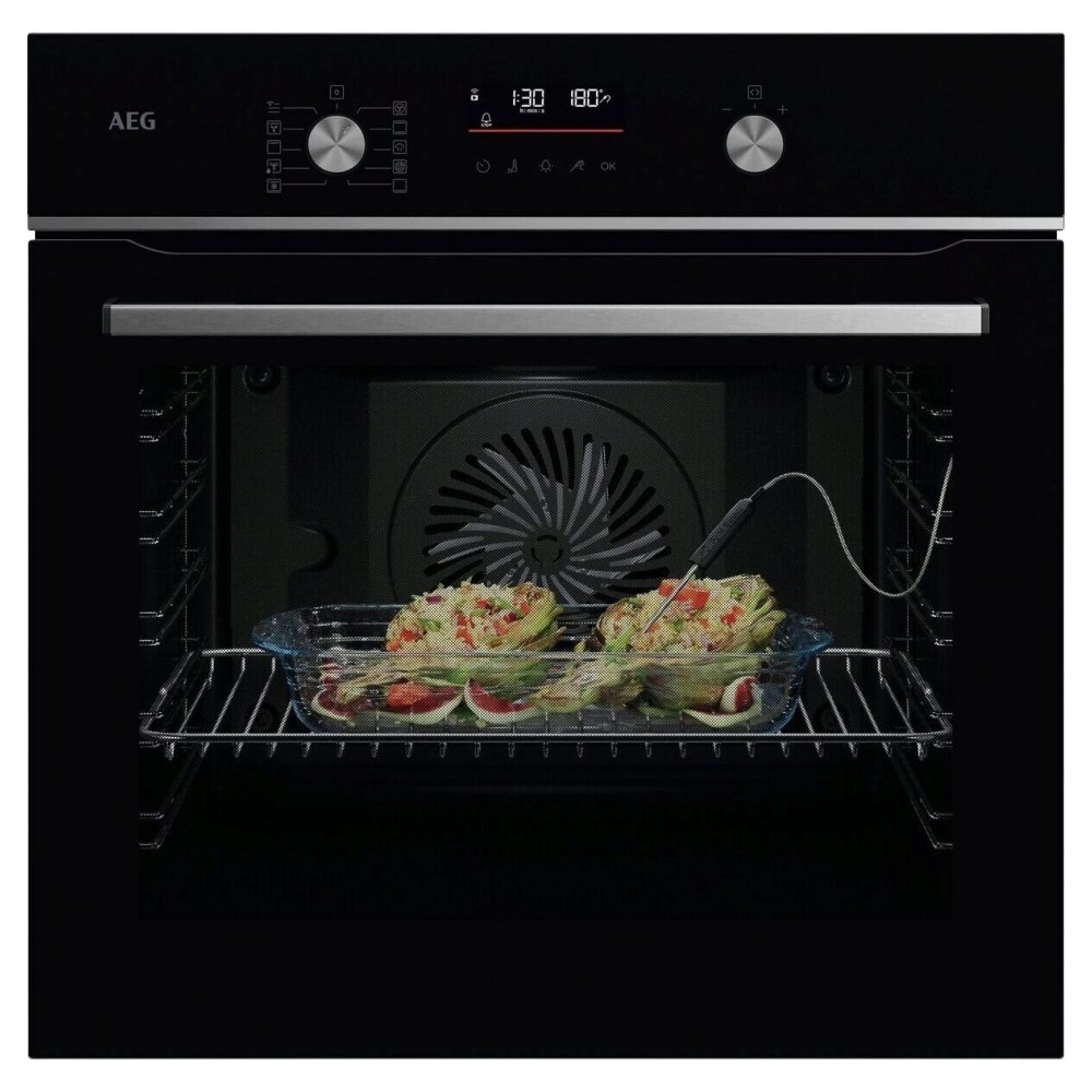 AEG GA5PB501AB Series 5000 Pyrolytic SteamBake Multifunction Single Oven - BLACK