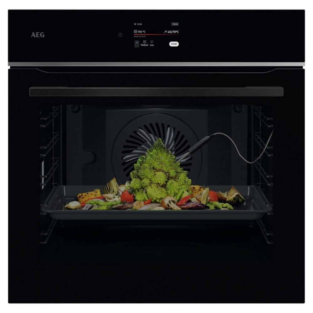 AEG TE7PB731AB Series 7000 Pyrolytic Multifunction Single Oven - BLACK