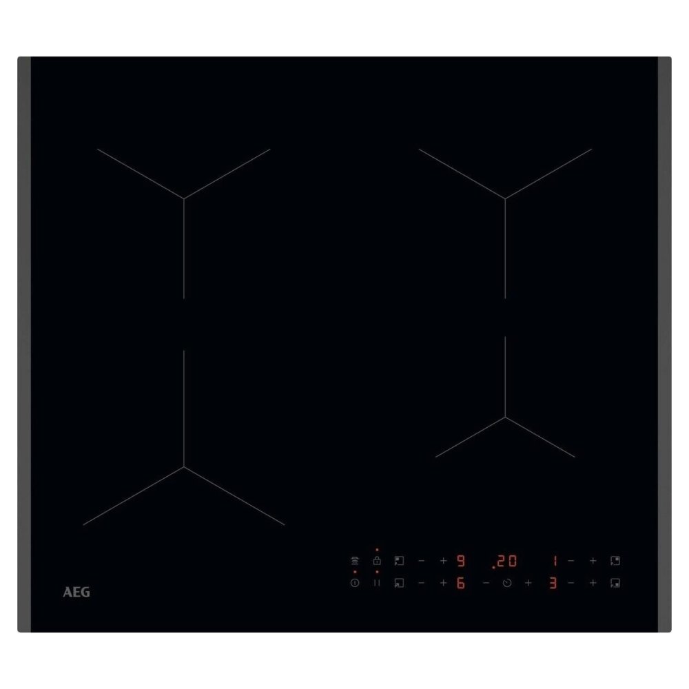 AEG TN64IA04FB 59cm Series 5000 13a 4 Zone Bevelled Edge Induction Hob – BLACK