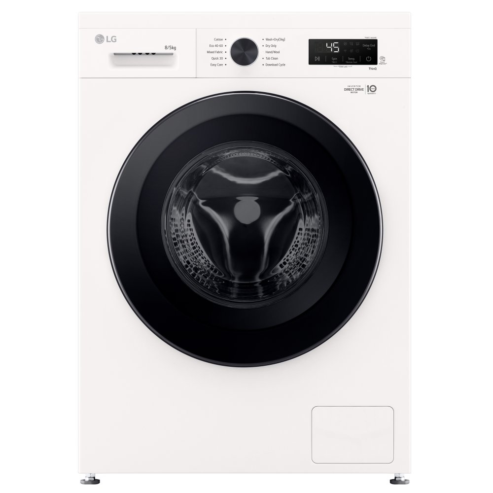 LG W4X1085NWK 8kg/5kg Steam Washer Dryer – WHITE