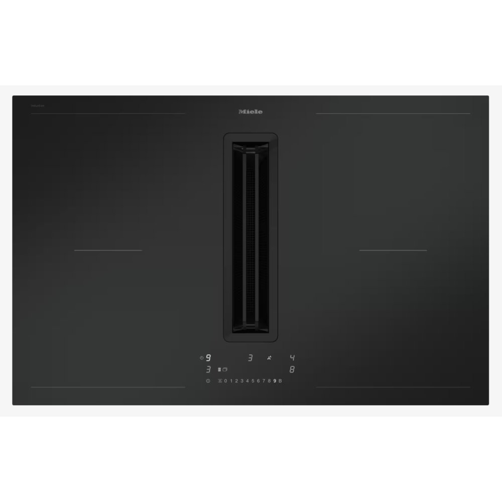 Miele KMDA7876FL-U 80cm Recirculated Air Venting Induction Hob - MATTE BLACK
