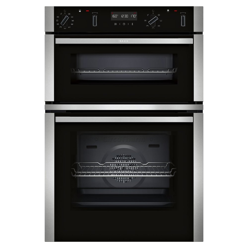 Neff U2ACH7AN7B N50 Pyrolytic CircoTherm Built In Double Oven – STAINLESS STEEL