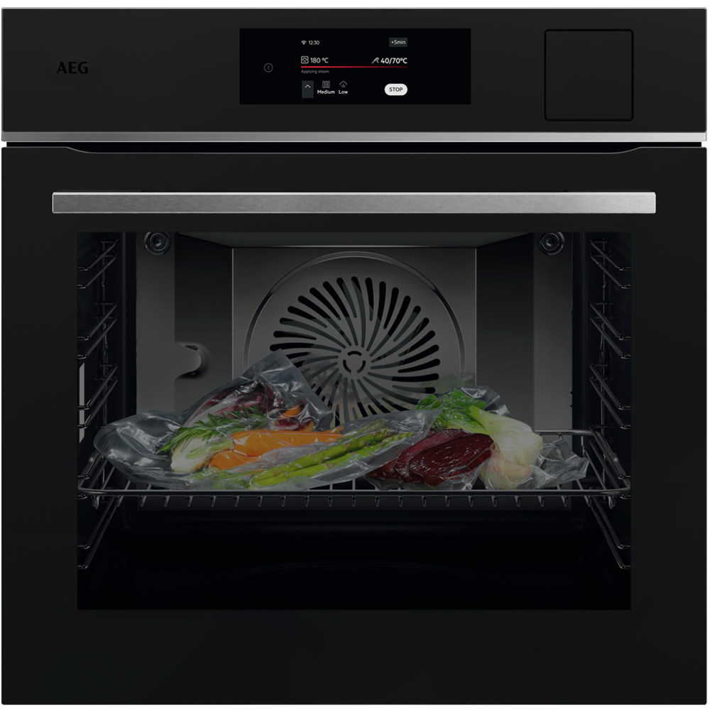 AEG TP8SB731AT Series 8000 SteamPro Sous Vide Multifunction Single Oven – MATTE BLACK