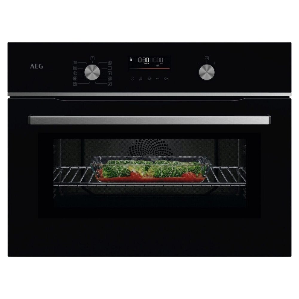 AEG GK6NK401B Series 6000 Built In Combi Microwave For Tall Housing - BLACK
