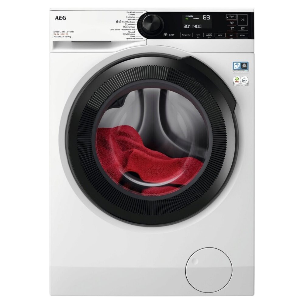 AEG LWR7314L4B 11kg/7kg Washer Dryer 7000 Series - WHITE