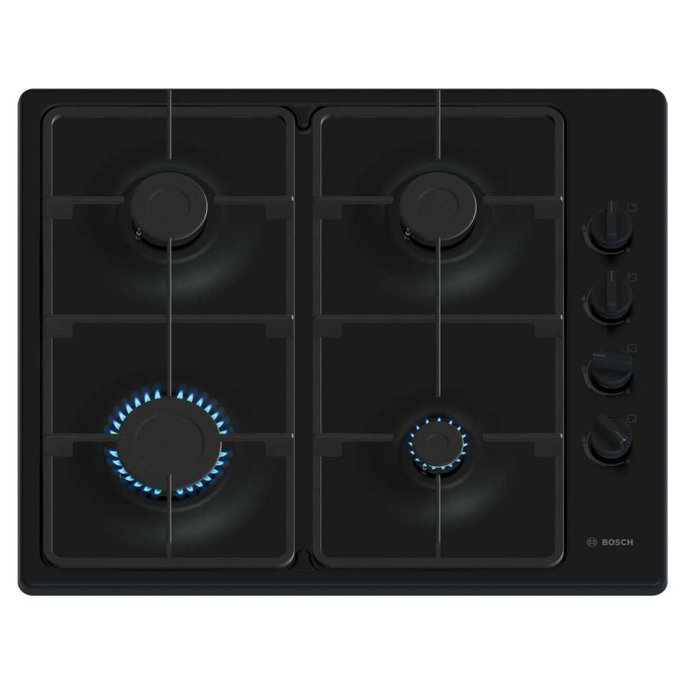 Bosch PBP6B6K60 60cm Series 2 4 Burner Gas Hob – BLACK