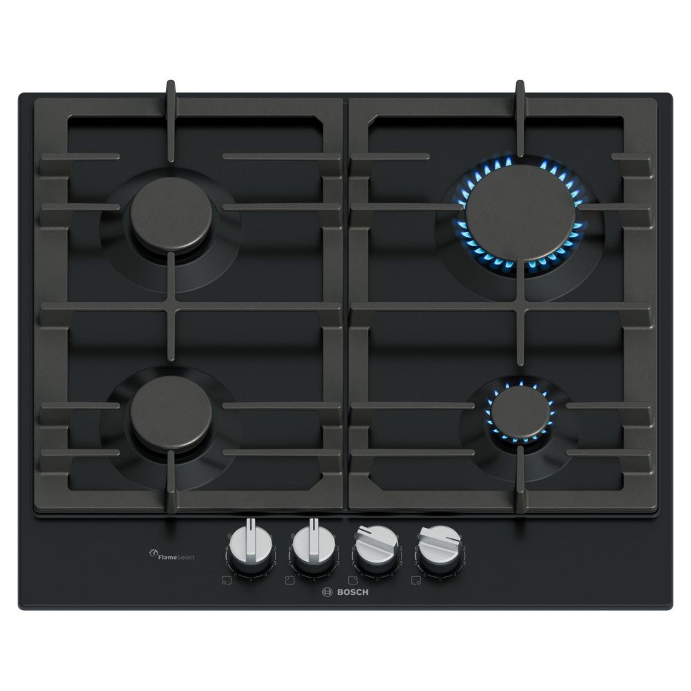 Bosch PCP6A6I90 60cm Series 6 4 Burner Gas Hob – BLACK