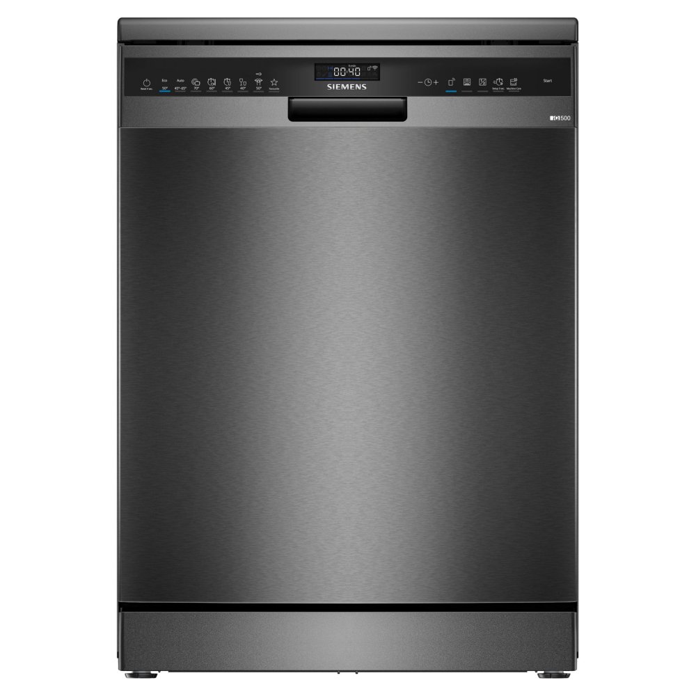 Siemens SN25EC13CE IQ-500 60cm Freestanding Dishwasher – BLACK STEEL