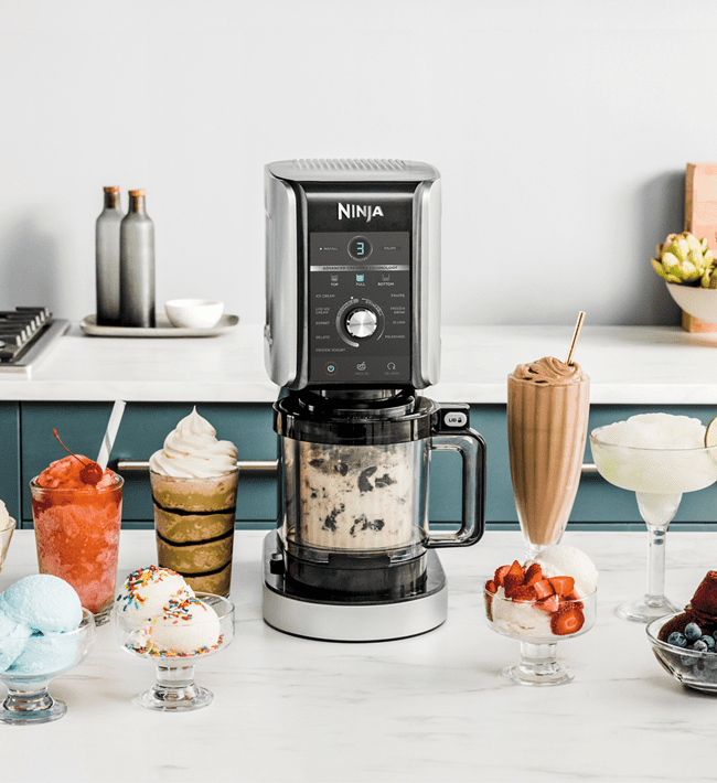 From ice cream and sorbet to milkshakes and frappes, enjoy a range of frozen treat with the Creami