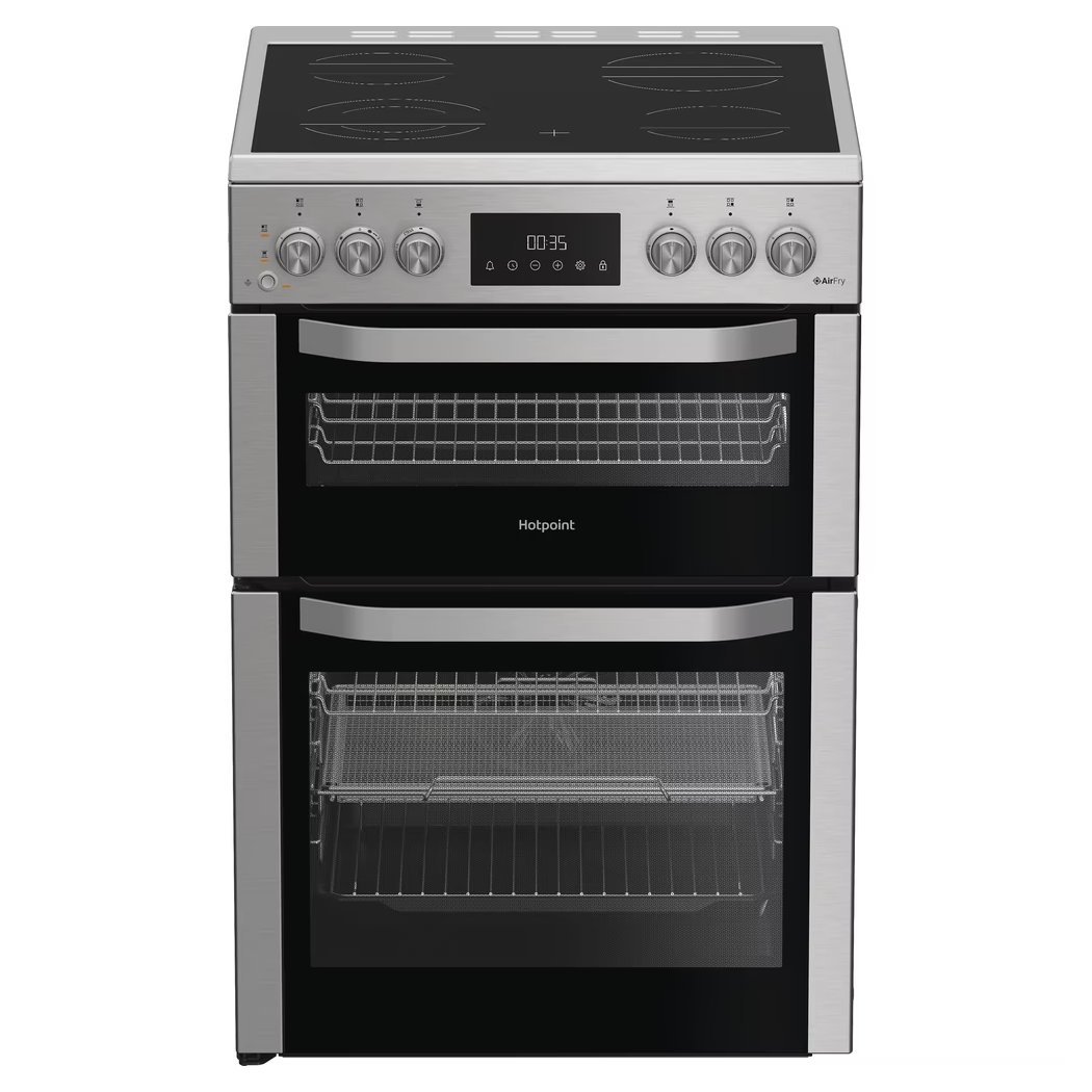 Hotpoint HDE6VDCASX 60cm Freestanding Ceramic Cooker - STAINLESS STEEL