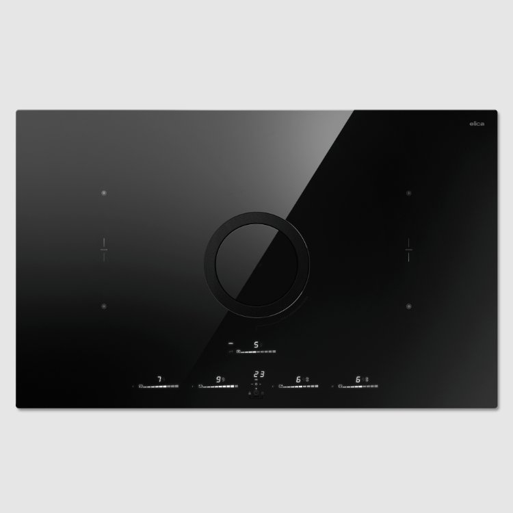 Elica NT-SWITCH-GLOW-EVO 83cm Air Venting Induction Hob – BLACK