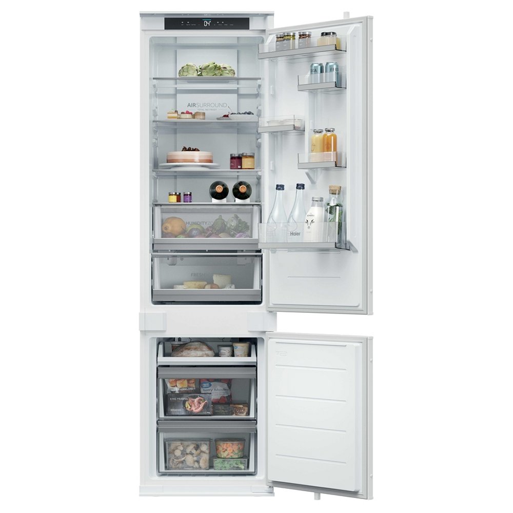 Haier HBQW5519EK 193cm Integrated 70/30 Frost Free Fridge Freezer