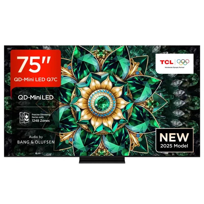 TCL 75Q7C 2025 75″ Premium 4K QD-Mini LED UHD Smart TV – BLACK