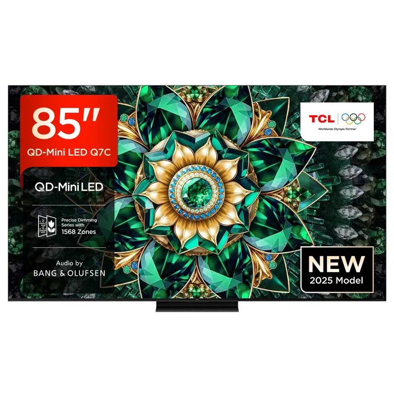 TCL 85Q7C 2025 85″ Premium 4K QD-Mini LED UHD Smart TV – BLACK