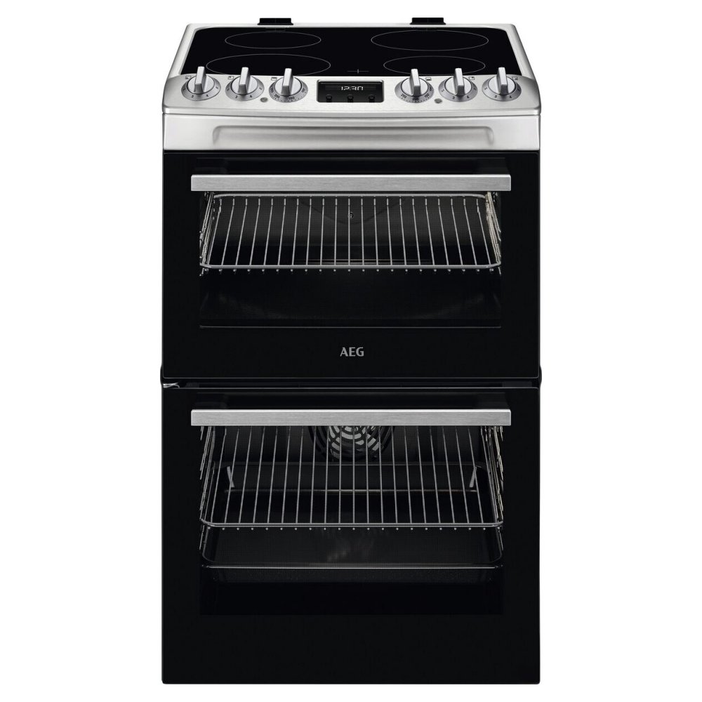 AEG CCX1530ACM 55cm Freestanding Electric Ceramic Cooker – STAINLESS STEEL