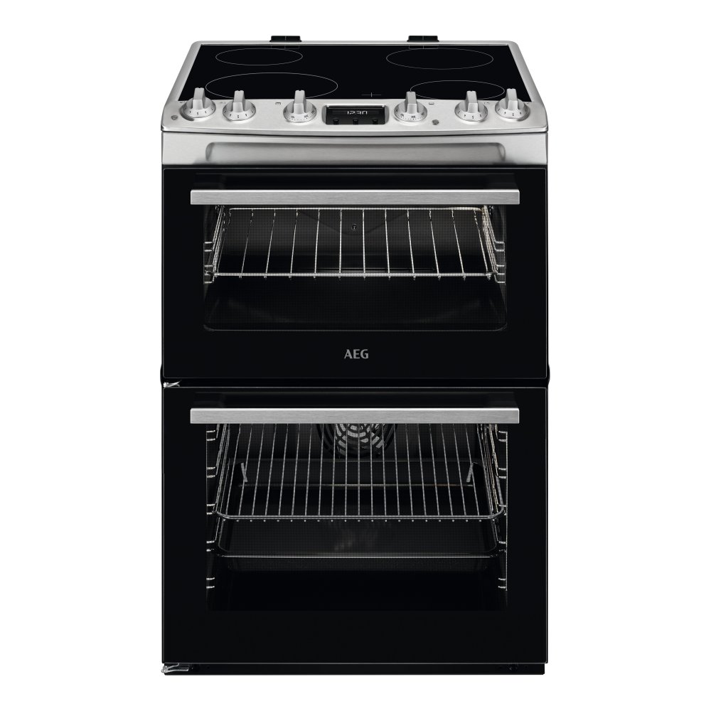 AEG CCX6540ACM 60cm Freestanding Electric Ceramic Cooker – STAINLESS STEEL