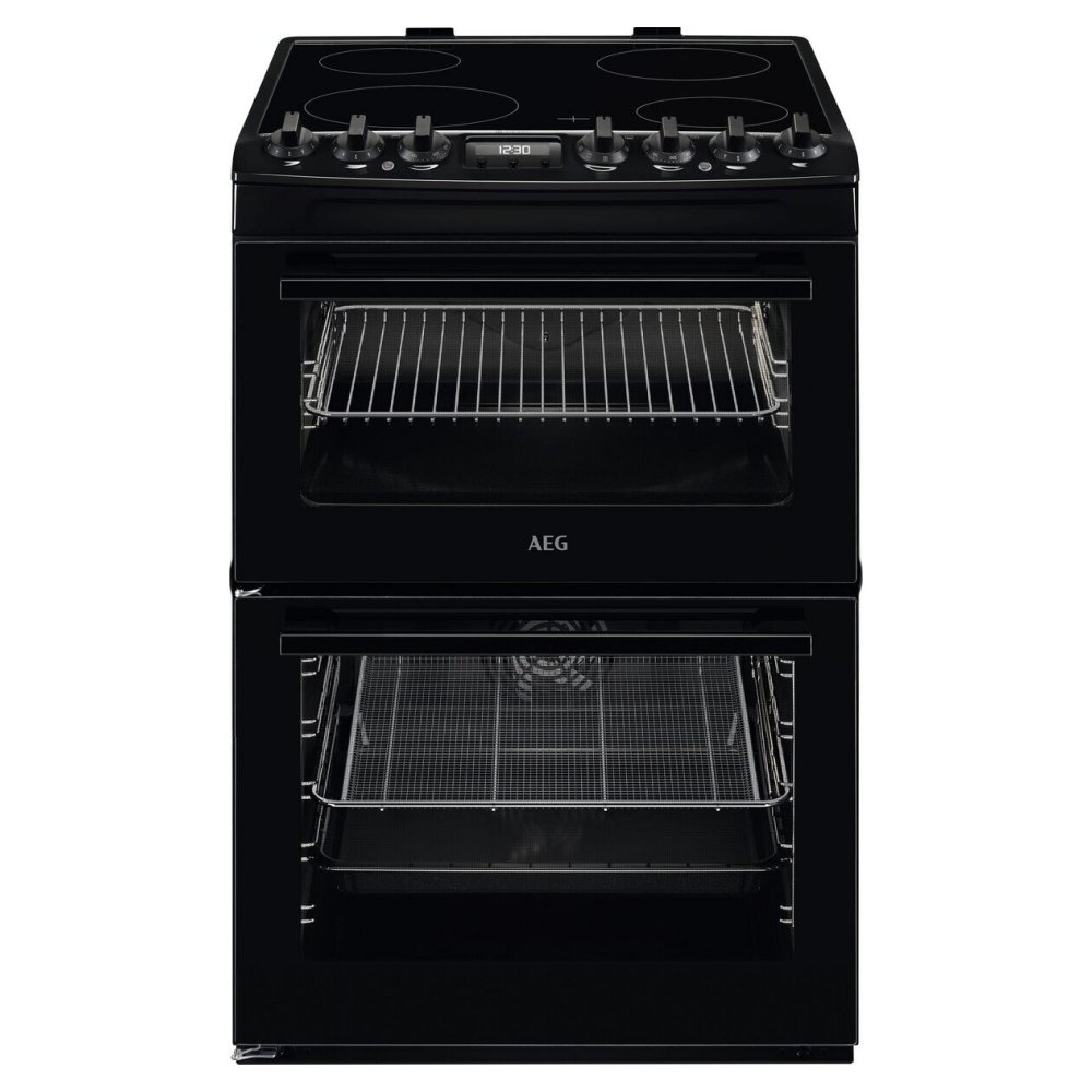 AEG CCX6740ACB 60cm Freestanding SteamBake Electric Ceramic Cooker – BLACK