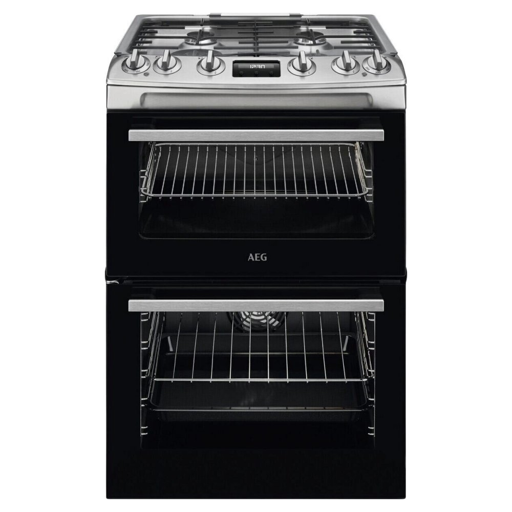 AEG CKX6540ACM 60cm Freestanding Dual Fuel Cooker – STAINLESS STEEL