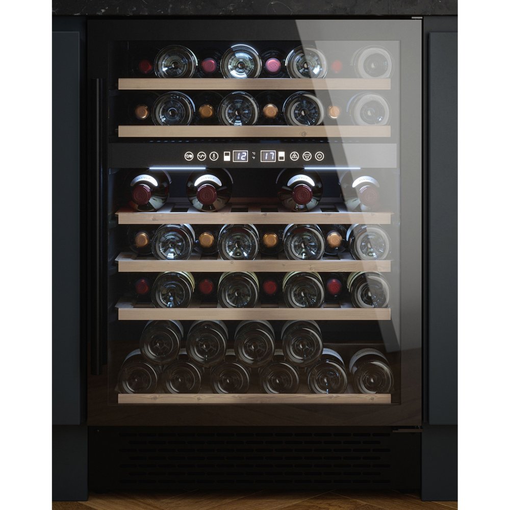 Cata UBBKWC60 60cm Dual Zone Freestanding Wine Cabinet – BLACK