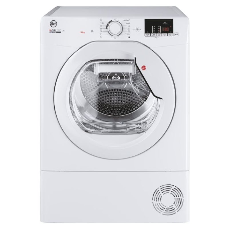 Hoover HLE H9A2DE-80 9kg H-DRY300 Heat Pump Condenser Dryer - WHITE