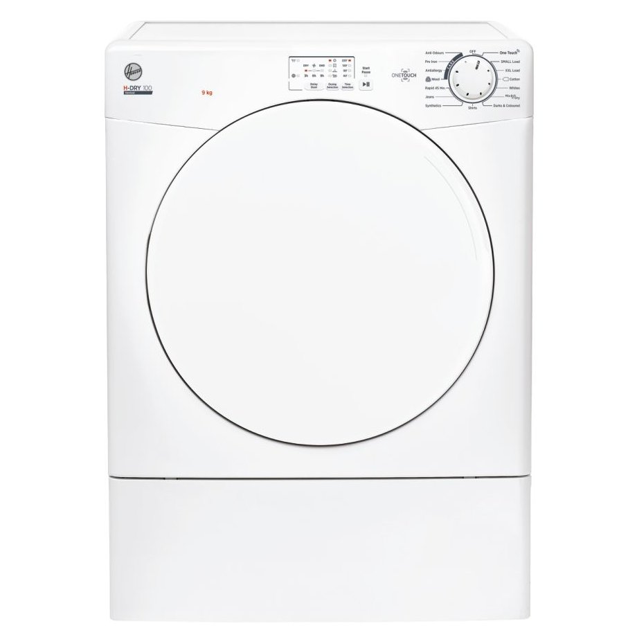 Hoover HLE V9LF-80 9kg Vented Tumble Dryer - WHITE