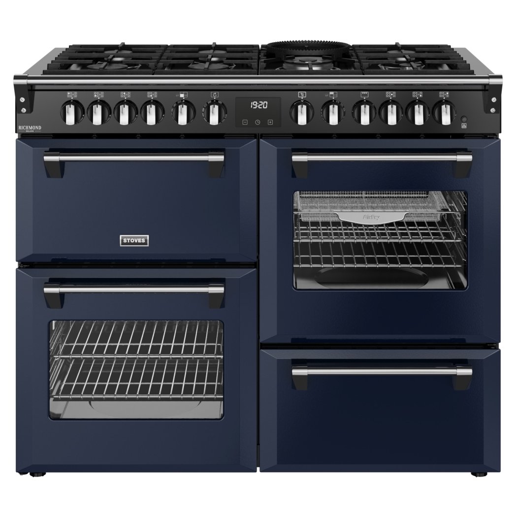 Stoves ST DX RCA RICH 110DF MBL 12030 Richmond DX 110cm Dual Fuel Range Cooker – MIDNIGHT BLUE