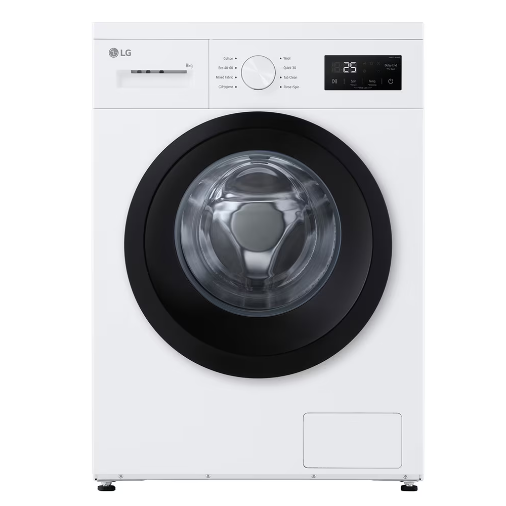 LG F4A10S8NWK 8kg Steam Washing Machine 1400rpm – WHITE