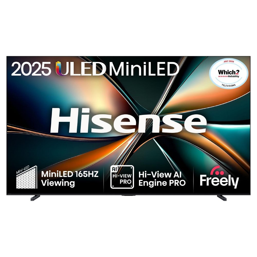 Hisense 100U7QTUK 2025 100" ULED Mini LED 4K Smart TV - BLACK