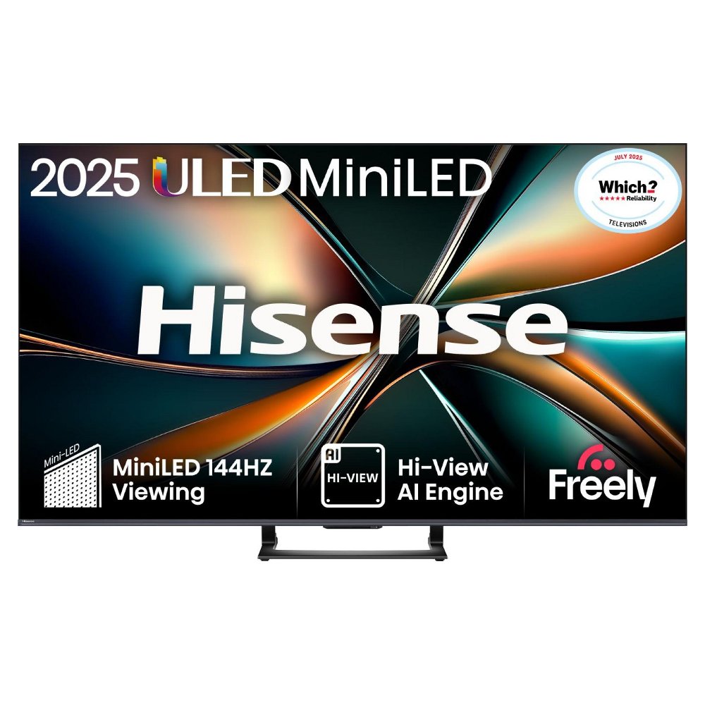 Hisense 65U7QTUK 2025 65" ULED Mini LED 4K Smart TV - BLACK